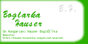 boglarka hauser business card